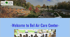 Desktop Screenshot of belaircare.com